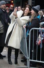 CAITRIONA BALFE Arrives at Strahan, Sara & Keke in New York 02/12/2020