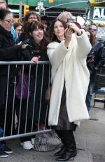 CAITRIONA BALFE Arrives at Strahan, Sara & Keke in New York 02/12/2020