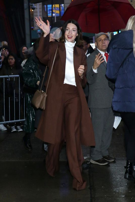 CAITRIONA BALFE Leaves Good Morning America in New York 02/11/2020
