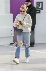 CAMERON DIAZ in Ripped Denim Out in Santa Monica 01/31/2020