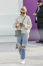 CAMERON DIAZ in Ripped Denim Out in Santa Monica 01/31/2020