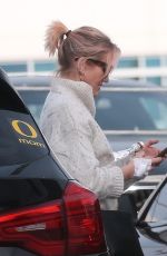 CAMERON DIAZ in Ripped Denim Out in Santa Monica 01/31/2020