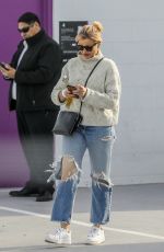 CAMERON DIAZ in Ripped Denim Out in Santa Monica 01/31/2020