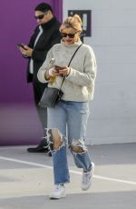CAMERON DIAZ in Ripped Denim Out in Santa Monica 01/31/2020