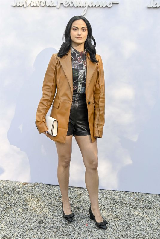 CAMILA MENDES at Salvatore Ferragamo Fashion Show in Milan 02/22/2020