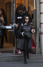 CAMILA MENDES Leaves Salvatore Ferragamo Store in Milan 02/21/2020