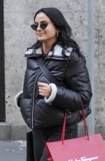 CAMILA MENDES Leaves Salvatore Ferragamo Store in Milan 02/21/2020