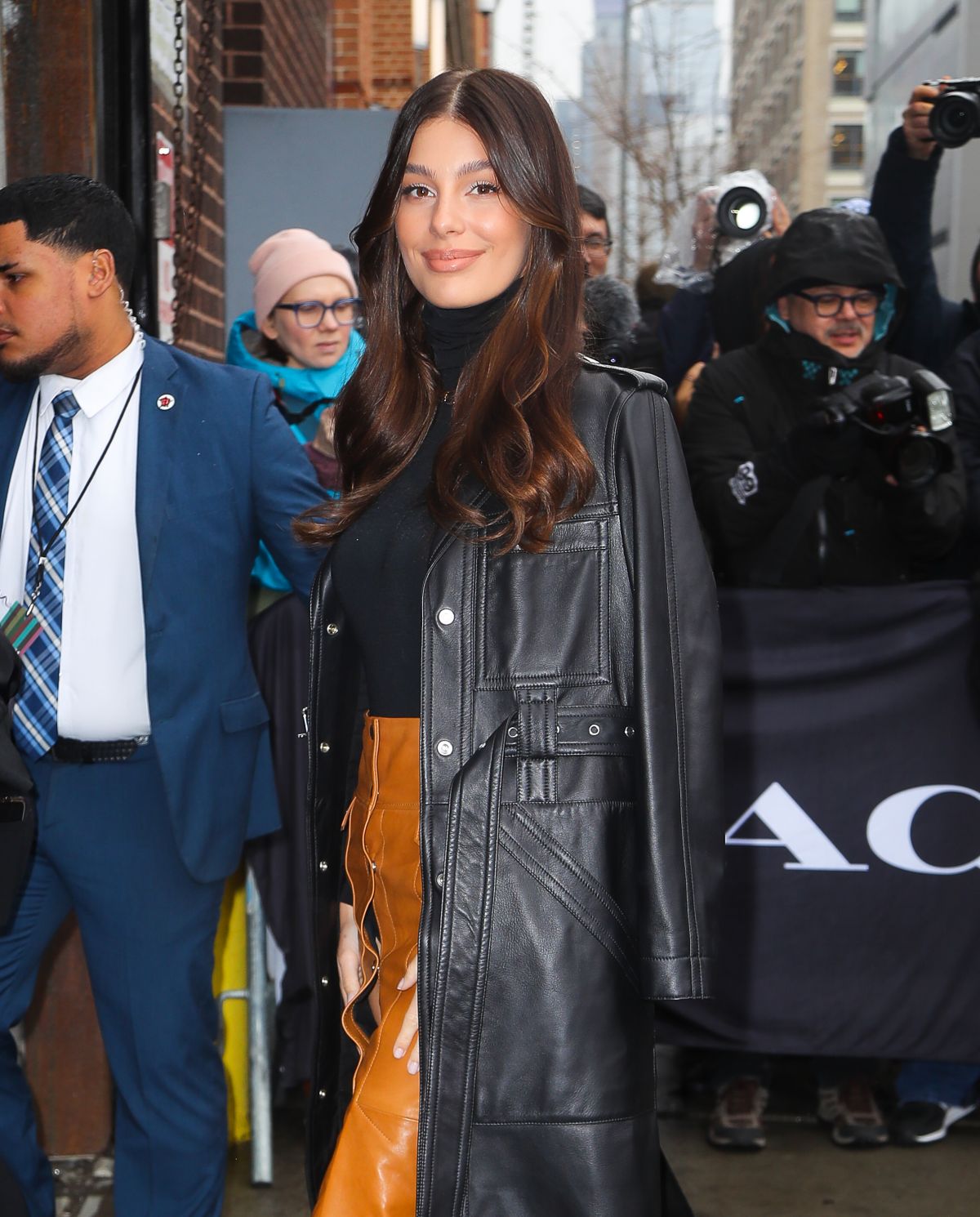 CAMILA MORRONE Arrives at Coach Fashion Show in New York 02/11/2020 ...