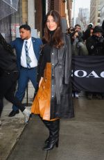 CAMILA MORRONE Arrives at Coach Fashion Show in New York 02/11/2020