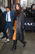 CAMILA MORRONE Arrives at Coach Fashion Show in New York 02/11/2020