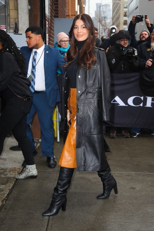 CAMILA MORRONE Arrives at Coach Fashion Show in New York 02/11/2020