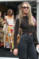 CANDICE SWANEPOEL Leaves Zmmermann Fashion Show at NYFW in New York 02/10/2020