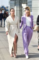 CARA DELEVINGNE and ASHLEY BENSON Arrives at Boss Fashion Show in Milan 02/23/2020