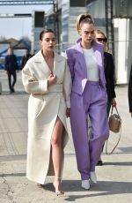 CARA DELEVINGNE and ASHLEY BENSON Arrives at Boss Fashion Show in Milan 02/23/2020