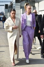 CARA DELEVINGNE and ASHLEY BENSON Arrives at Boss Fashion Show in Milan 02/23/2020