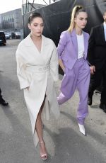 CARA DELEVINGNE and ASHLEY BENSON Arrives at Boss Fashion Show in Milan 02/23/2020