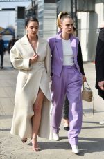 CARA DELEVINGNE and ASHLEY BENSON Arrives at Boss Fashion Show in Milan 02/23/2020