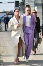 CARA DELEVINGNE and ASHLEY BENSON Arrives at Boss Fashion Show in Milan 02/23/2020