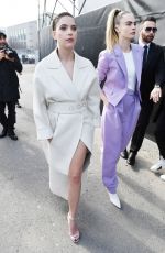CARA DELEVINGNE and ASHLEY BENSON Arrives at Boss Fashion Show in Milan 02/23/2020