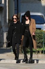 CARA DELEVINGNE and ASHLEY BENSON Out in Milan 02/22/2020
