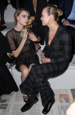 CARA DELEVINGNE and KARLIE KLOSS at Dior Fashion Show in Paris 02/25/2020