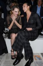 CARA DELEVINGNE and KARLIE KLOSS at Dior Fashion Show in Paris 02/25/2020