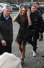 CARA DELEVINGNE Arrives at Dior Fashion Show at PFW in Paris 02/25/2020