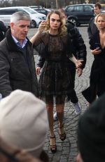 CARA DELEVINGNE Arrives at Dior Fashion Show at PFW in Paris 02/25/2020