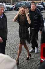 CARA DELEVINGNE Arrives at Dior Fashion Show at PFW in Paris 02/25/2020