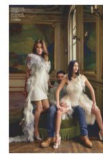 CARLA BRUNI and BELLA HADID in Elle Magazine, France February 2020