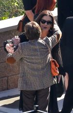 CATHERINE ZETA JONES Arrives at Kirk Douglas