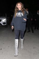 CHANTEL JEFFRIES Leaves a Party in Los Angeles 02/14/2020