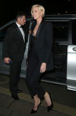 CHARLIZE THERON Arrives at Annabels in London 02/02/2020