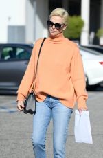 CHARLIZE THERON in Denim Out and About in Los Angeles 02/25/2020