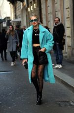 CHIARA FERRAGNI Out for Lunch in Milan 02/12/2020