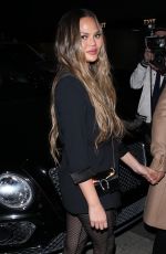 CHRISSY TEIGEN and John Legend at Madeo Restaurant in Beverly HIlls 02/27/2020