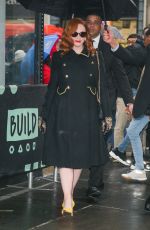 CHRISTINA HENDRICKS Leaves Build Series in New York 02/13/2020
