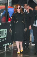 CHRISTINA HENDRICKS Leaves Build Series in New York 02/13/2020