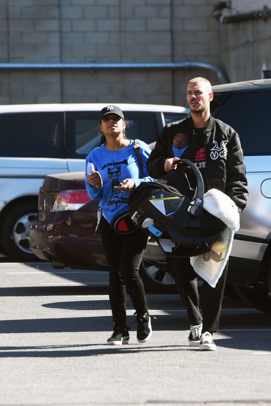 CHRISTINA MILIAN and Matt Pokora Out on Valentine