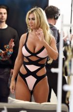CHRISTINE MCGUINNESS on the Set of The Real Housewife of Cheshire 02/25/2020