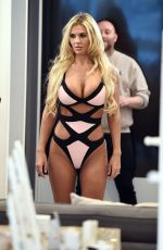 CHRISTINE MCGUINNESS on the Set of The Real Housewife of Cheshire 02/25/2020