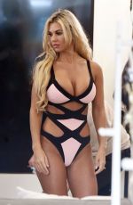 CHRISTINE MCGUINNESS on the Set of The Real Housewife of Cheshire 02/25/2020