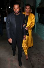 CIARA and Russell Wilson at Olivetta Restaurant in West Hollywood 02/08/2020