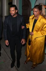 CIARA and Russell Wilson at Olivetta Restaurant in West Hollywood 02/08/2020