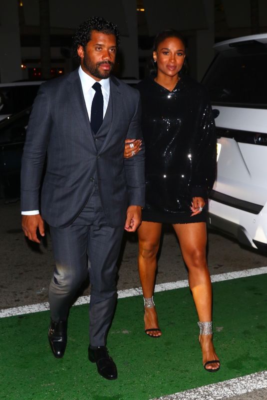 CIARA and Russell Wilson Night Out in Miami 01/31/2020