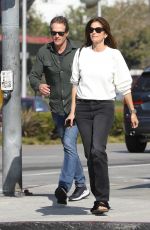 CINDY CRAWFORD and Rande Gerber Out for Lunch in West Hollywood 02/18/2020