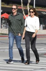 CINDY CRAWFORD and Rande Gerber Out for Lunch in West Hollywood 02/18/2020