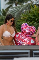CLAUDIA ROMANI and CLOE GRECO in Bikinis at a Beach in Miami 02/12/2020