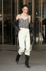 COCO ROCHA Leaves Longchamp Show at New York Fashion Week 02/08/2020