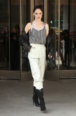 COCO ROCHA Leaves Longchamp Show at New York Fashion Week 02/08/2020